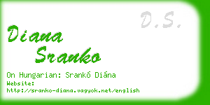 diana sranko business card